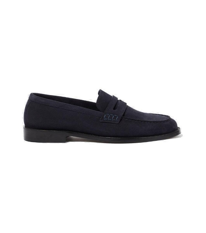 Photo: Manolo Blahnik Perry suede penny loafers