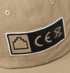 Cav Empt - Logo-Embroidered Brushed-Cotton Baseball Cap - Neutrals