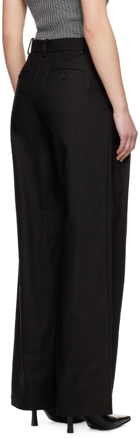 UMBER POSTPAST Black Pleated Trousers