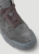 High Top Court Sneakers in Dark Grey