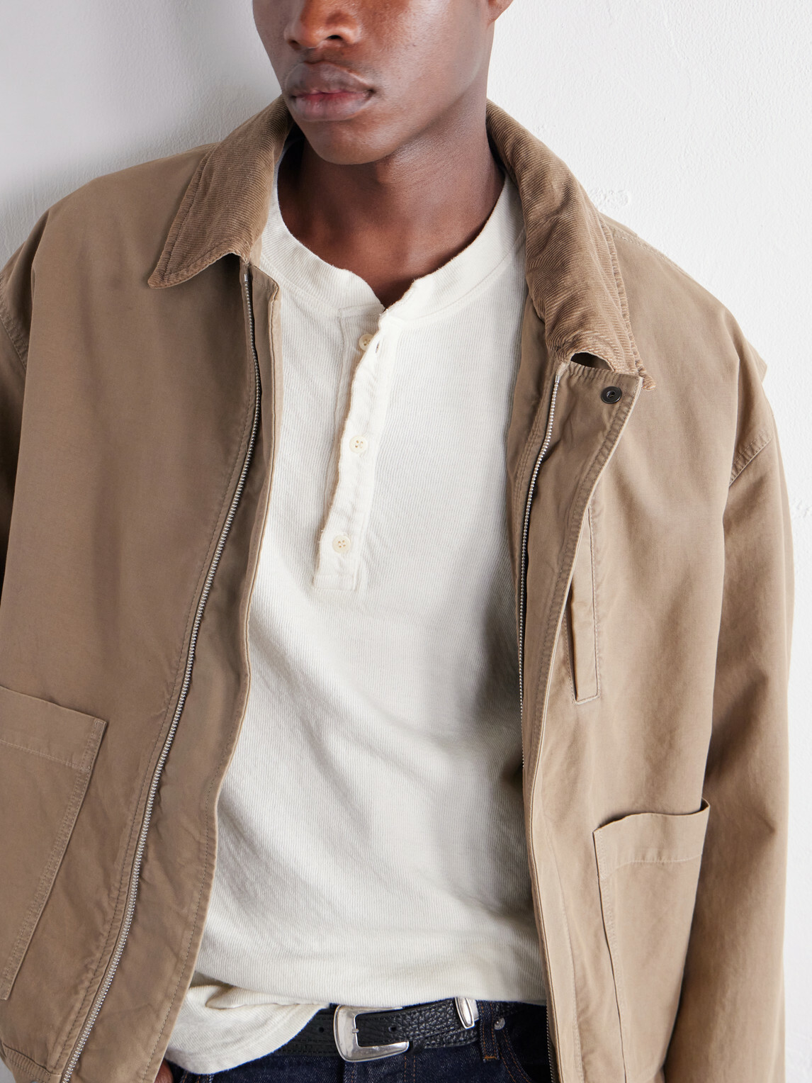 Les Tien - Garment-Dyed Ribbed Cotton-Jersey T-Shirt - Neutrals