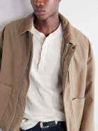 Les Tien - Garment-Dyed Ribbed Cotton-Jersey T-Shirt - Neutrals