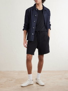 James Perse - Straight-Leg Cotton-Jersey Drawstring Shorts - Black