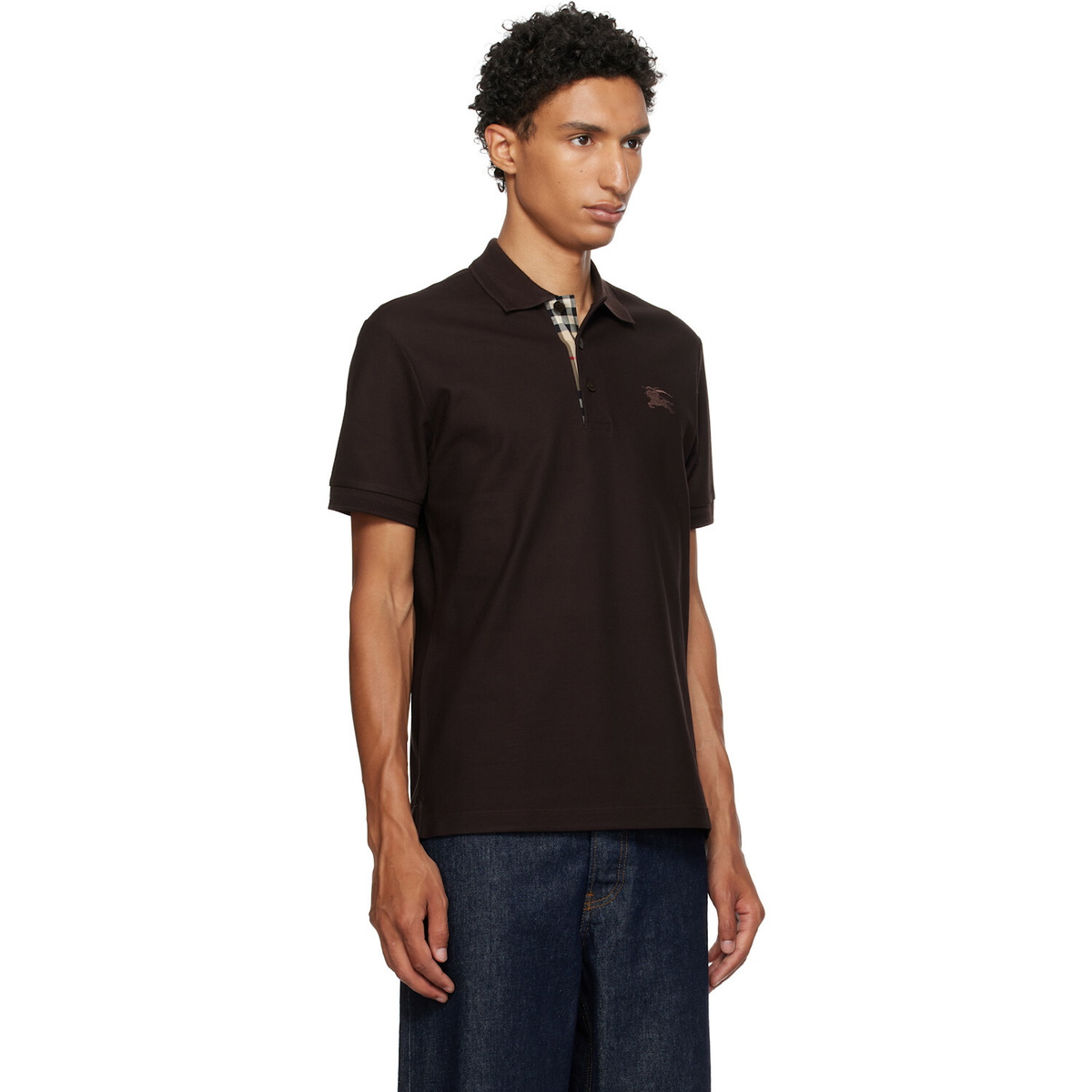Burberry Brown Cotton Polo
