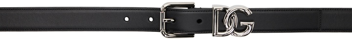 Photo: Dolce & Gabbana Black Logo Hardware Belt