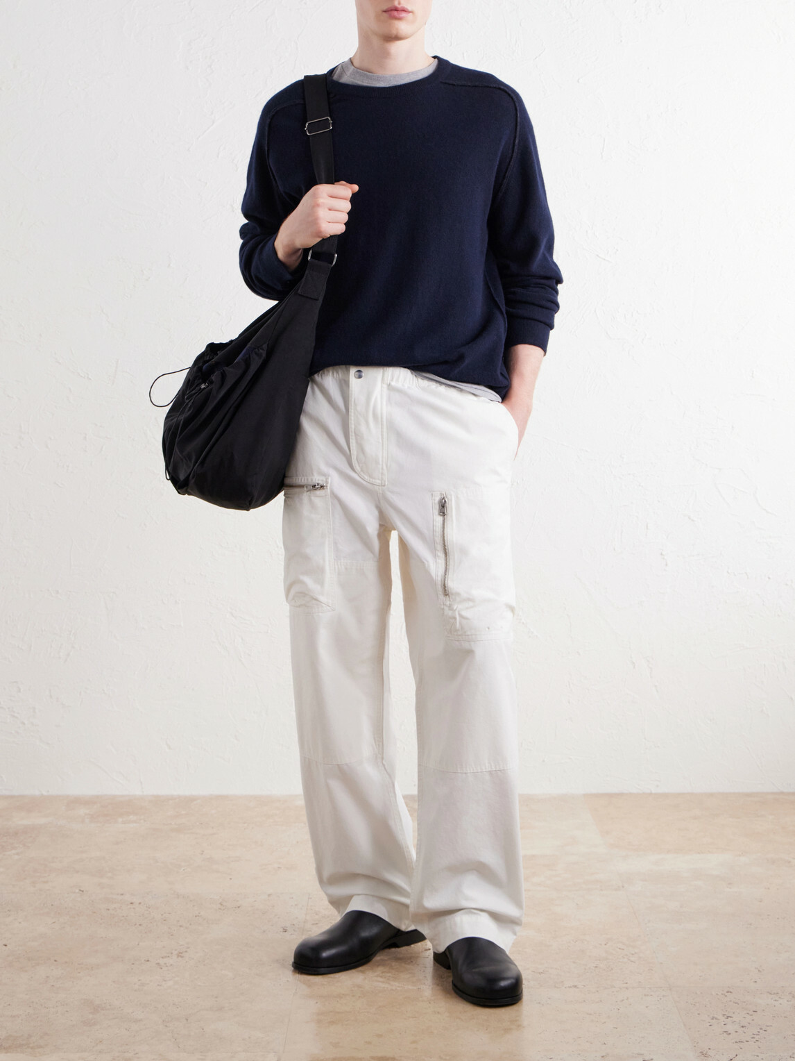 Aimé Leon Dore - Aviator Straight-Leg Cotton-Canvas Trousers - White