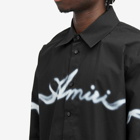 AMIRI Men's Smoke Logo Shirt in Black