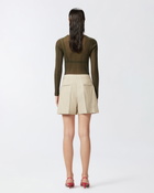 Pinko Elegant Shorts With Side Pockets Searing Sand Beige