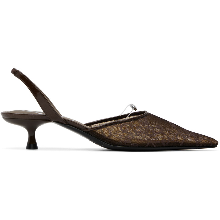Photo: Diesel Brown D-Ten&Half Slingback Heels
