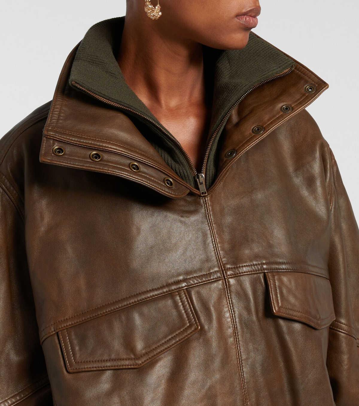Isabel Marant Dorry oversized leather jacket