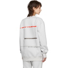 Polythene* Optics Grey Logo Nail Sweatshirt
