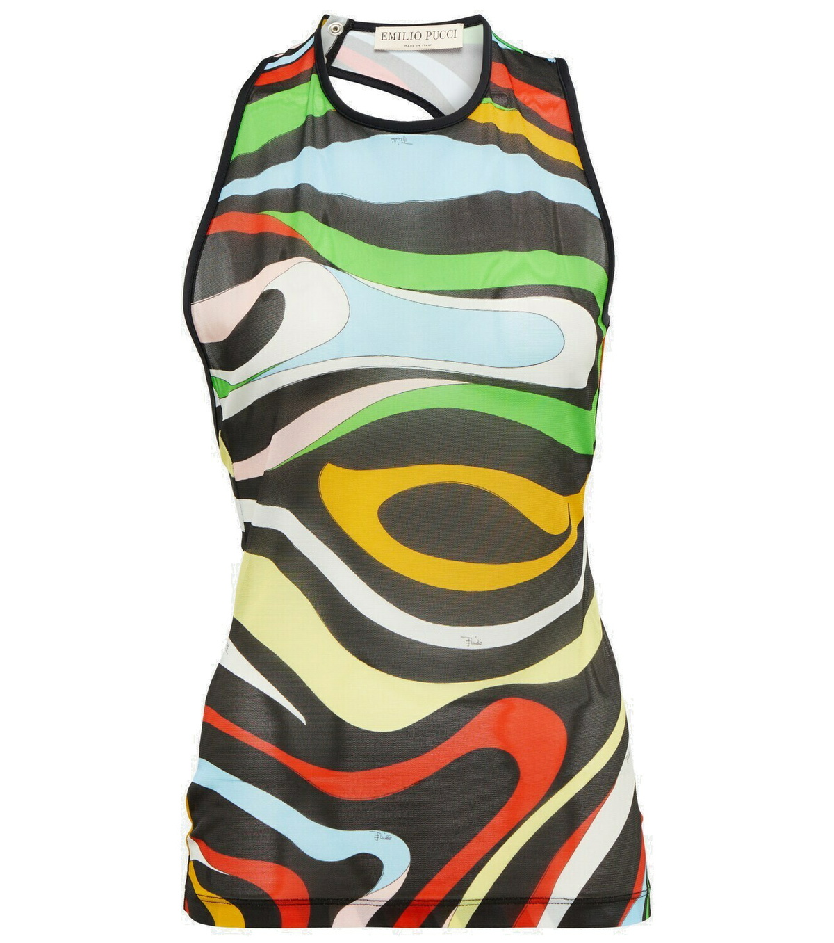 未使用★EMILIO PUCCI タンクトップ S Pucci Printed tank top Emilio Pucci