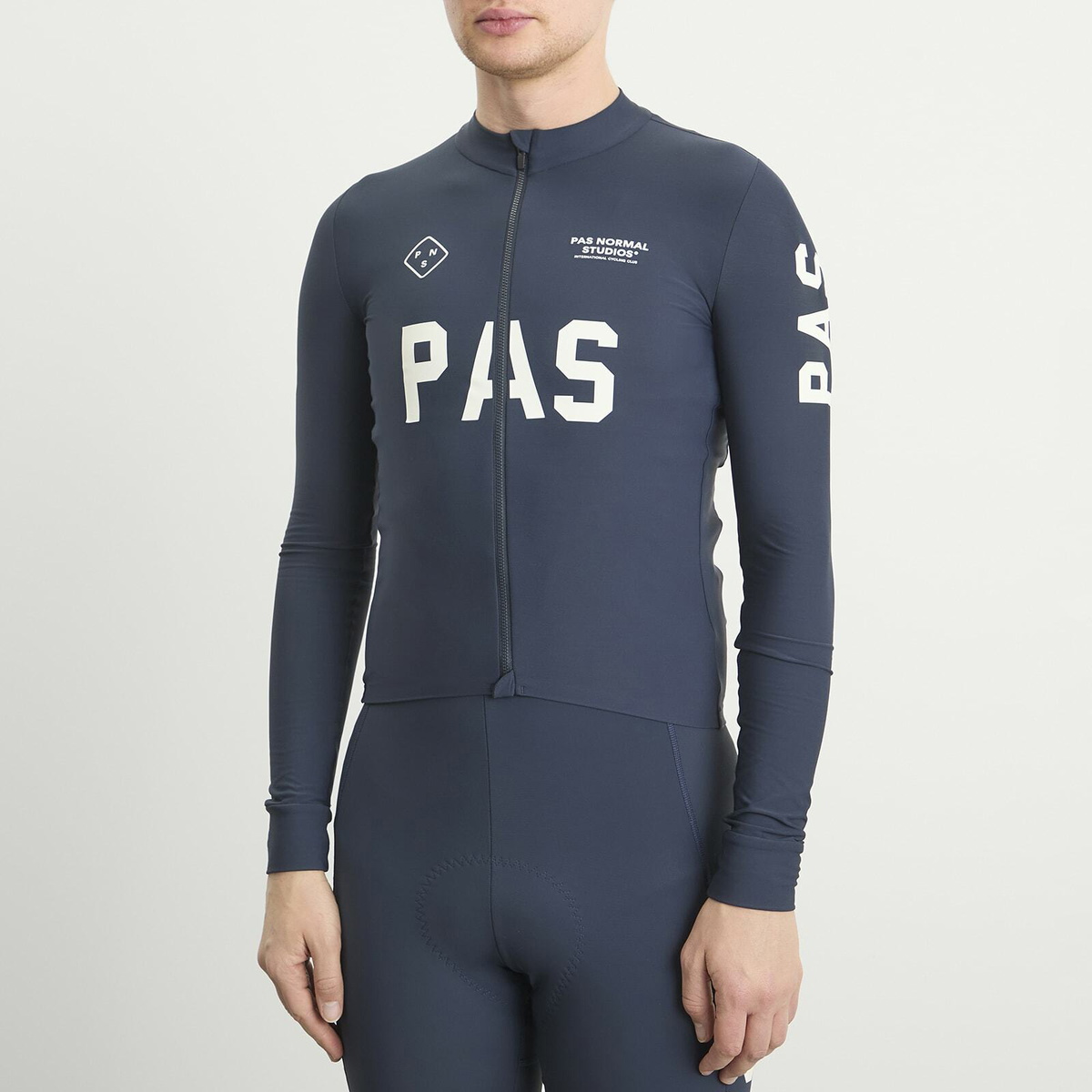 Pas Normal Studios Men's PAS Mechanism Long Sleeve Jersey in Navy
