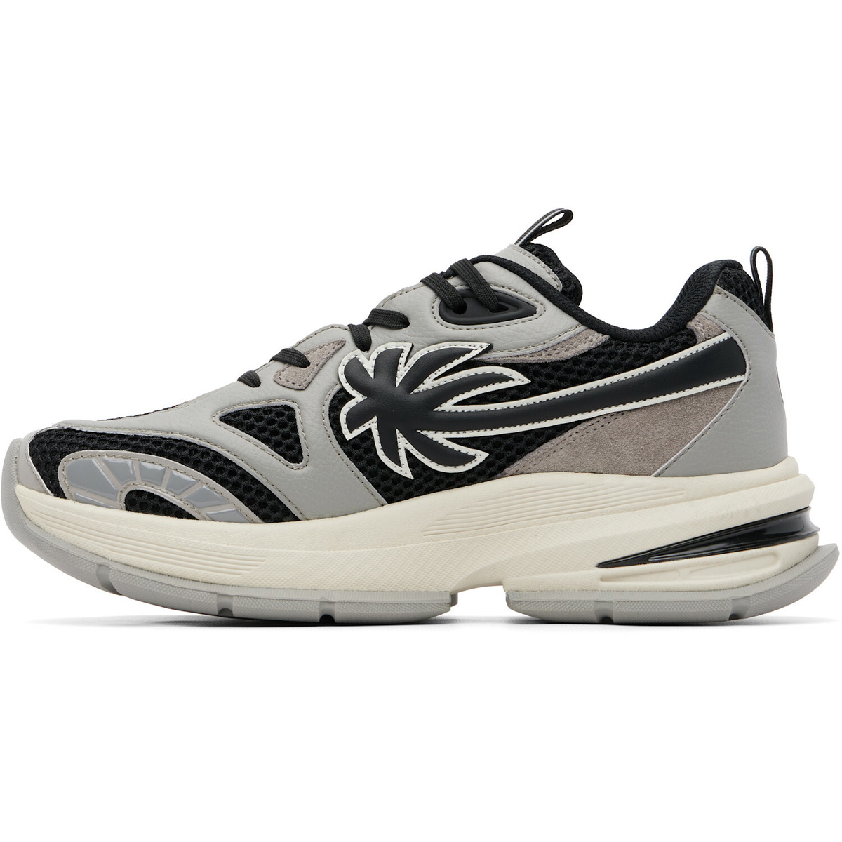 Palm Angels Black & Gray Palm Runner Sneakers