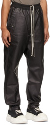 Rick Owens Drkshdw Black Matte Denim Bela Jeans
