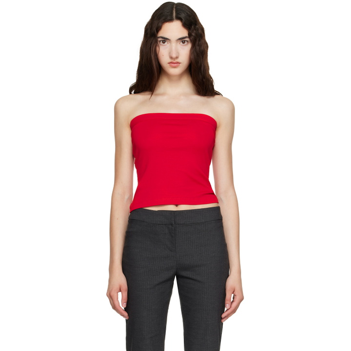 Photo: FLORE FLORE Red Bes Bandeau Top