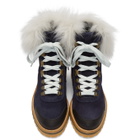 Mr and Mrs Italy Navy Combat Boots