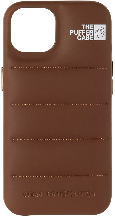 Photo: Urban Sophistication Brown 'The Puffer' iPhone 14 Case