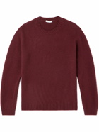 Boglioli - Slim-Fit Brushed Wool and Cashmere-Blend Sweater - Burgundy