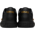 Versace Black Greca Embellished Nylon Sneakers