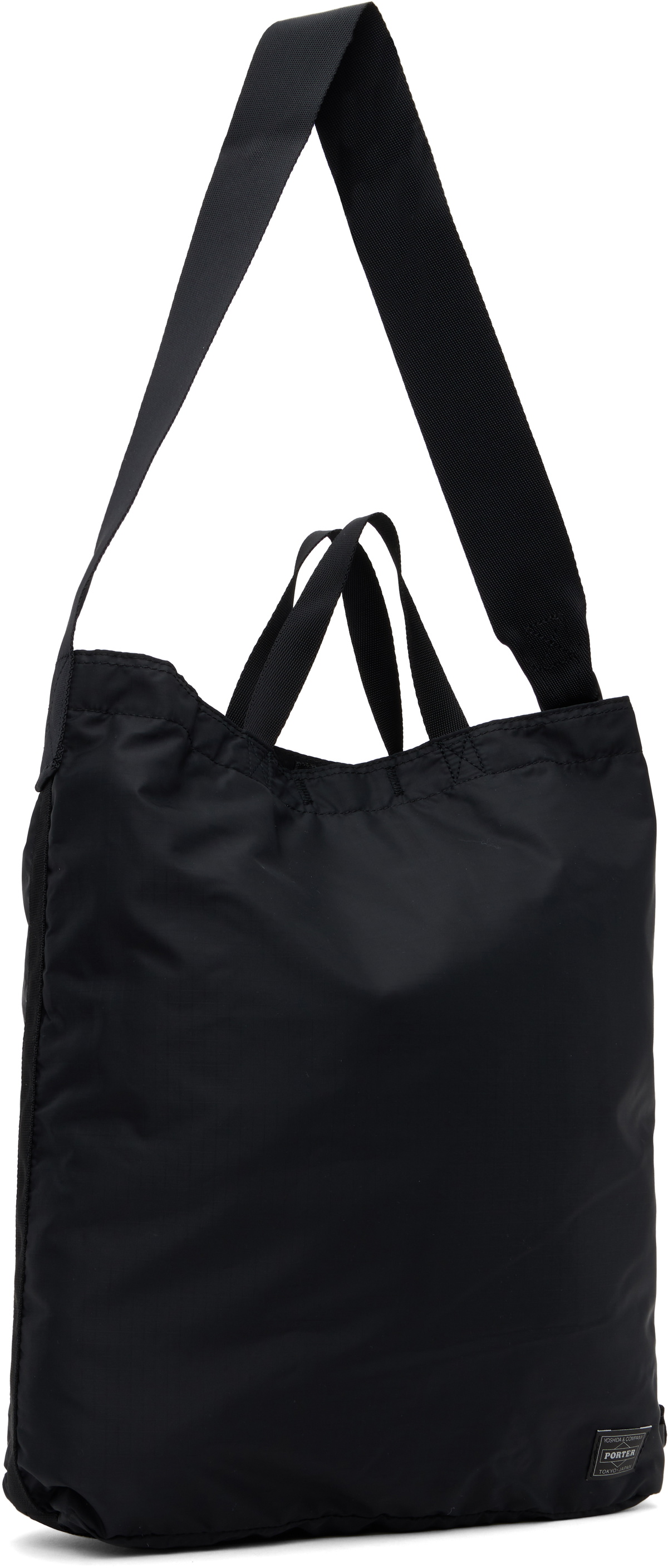 PORTER 2WAY ブラック ナイロン トートバッグ Tanker 2Way Tote Bag Black by Porter by Yoshida ▶️ Meadow
