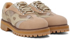 KidSuper Beige Paneled Derbys