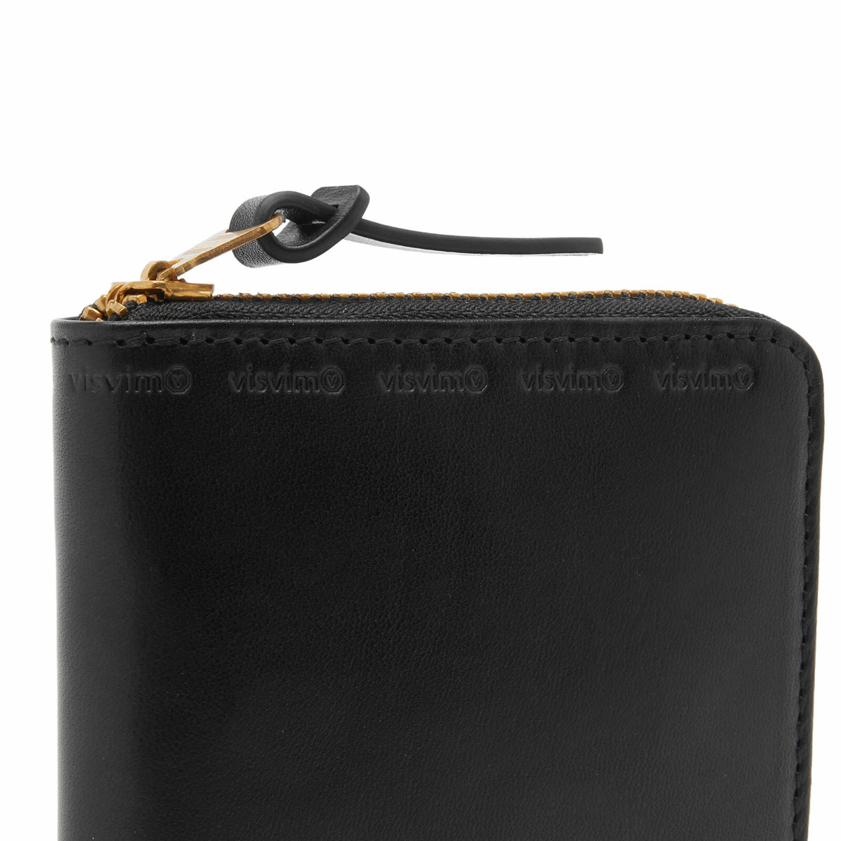Visvim Men's Leather Essentials Bi-Fold in Black Visvim