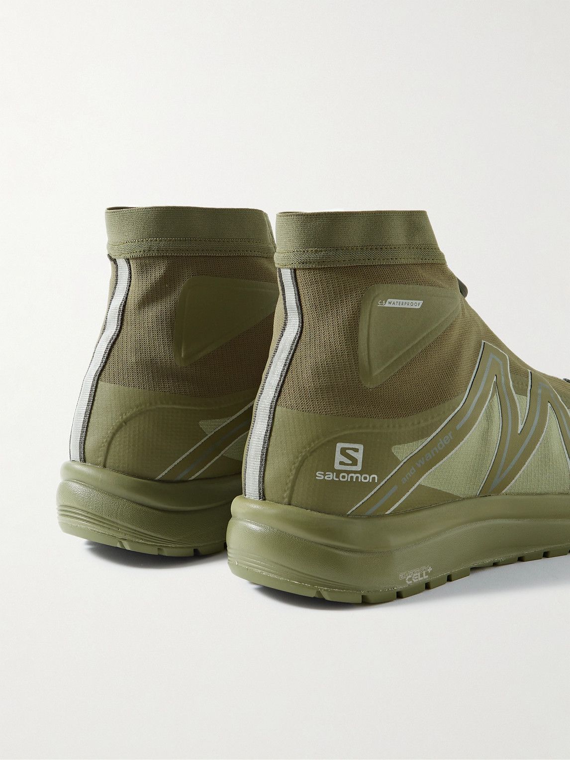 And Wander - Salomon Rubber-Trimmed Ripstop and Mesh High-Top