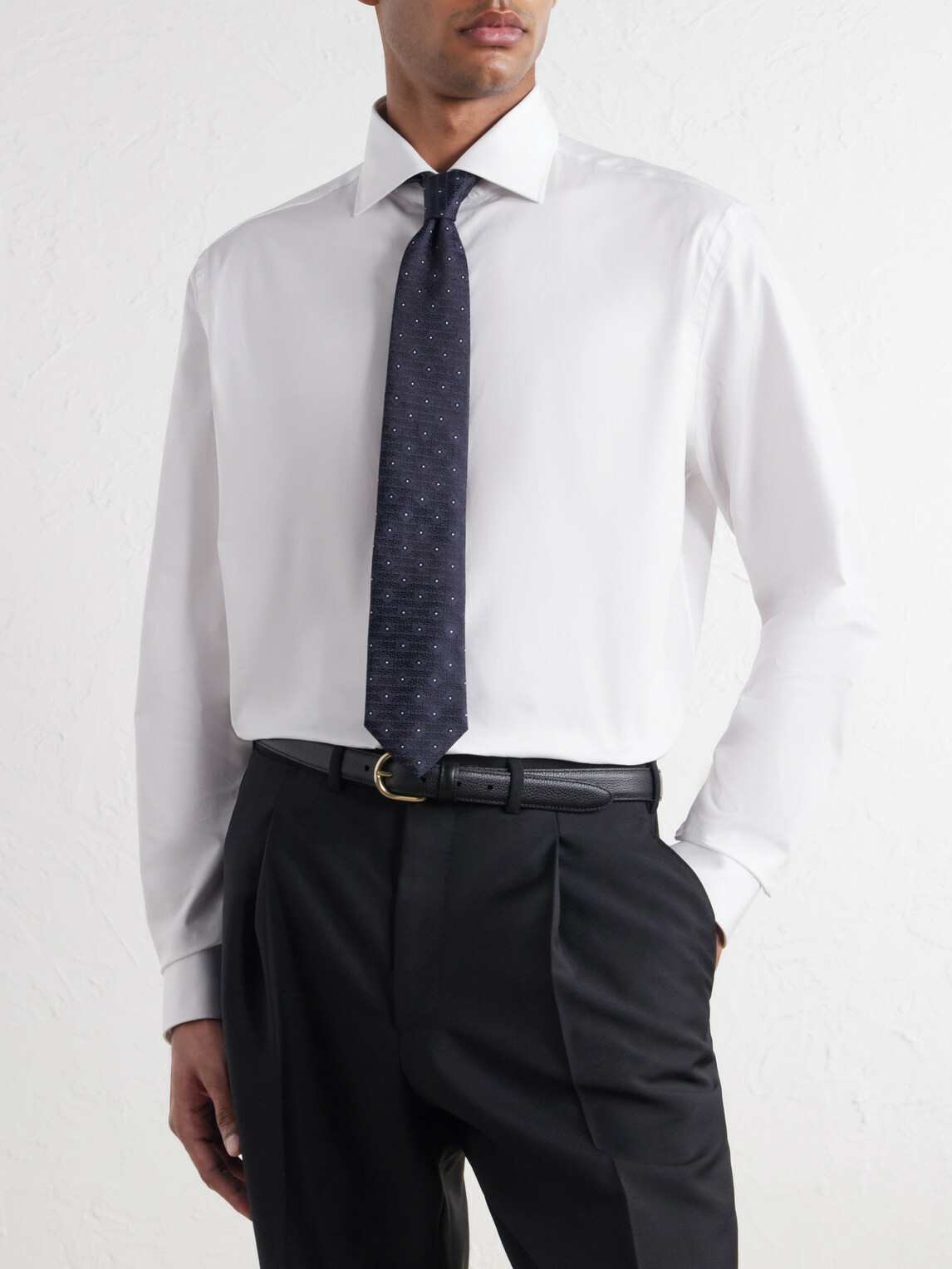 Canali - Impeccabile Cutaway-Collar Cotton-Poplin Shirt - White