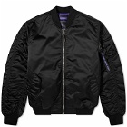 Alpha Industries Men's UV MA-1 Jacket in Black