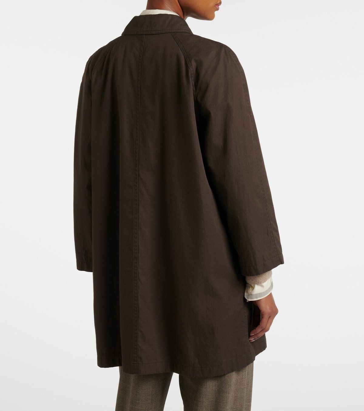 The Row Hawkins cotton and cashmere car coat