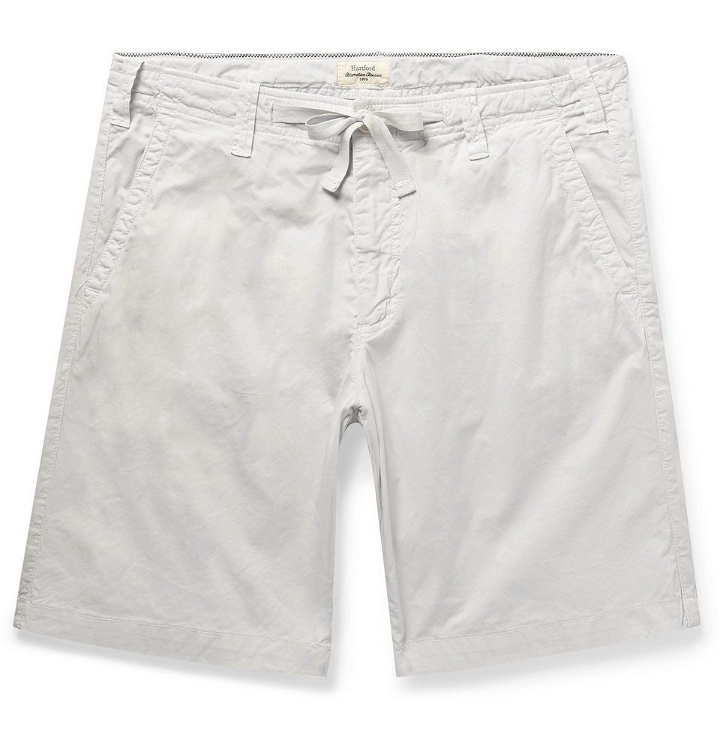 Photo: Hartford - Boy Slim-Fit Cotton Drawstring Shorts - Off-white