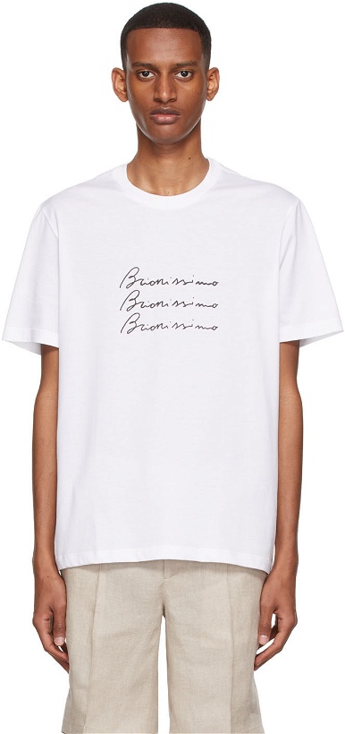 Photo: Brioni White Bellissimo T-Shirt
