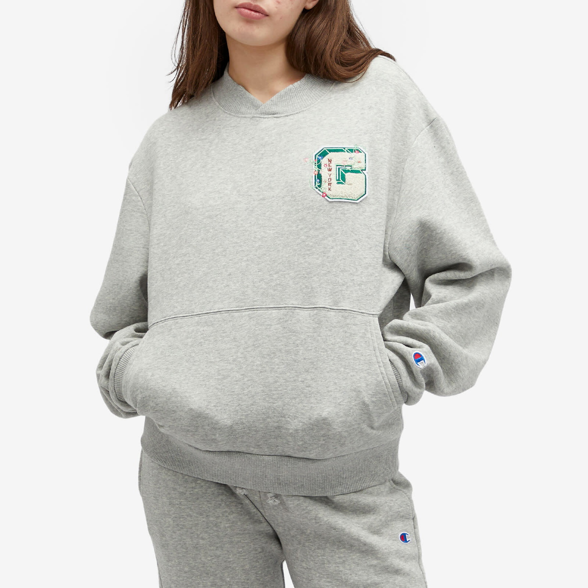 Champion Women's x Guizio Sweatshirt in Oxford Grey
