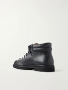 NN07 - Fracap M127 Textured Leather Hiking Boots - Black