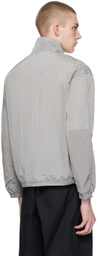Emporio Armani Gray Textured Jacket