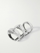 Alexander McQueen - Burnished Silver-Tone Ring - Silver