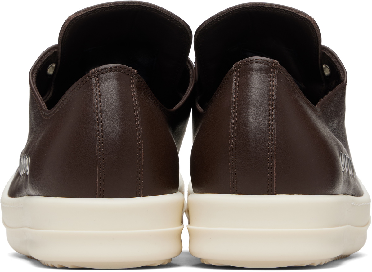 Rick Owens Brown Temple Extreme Low Sneakers