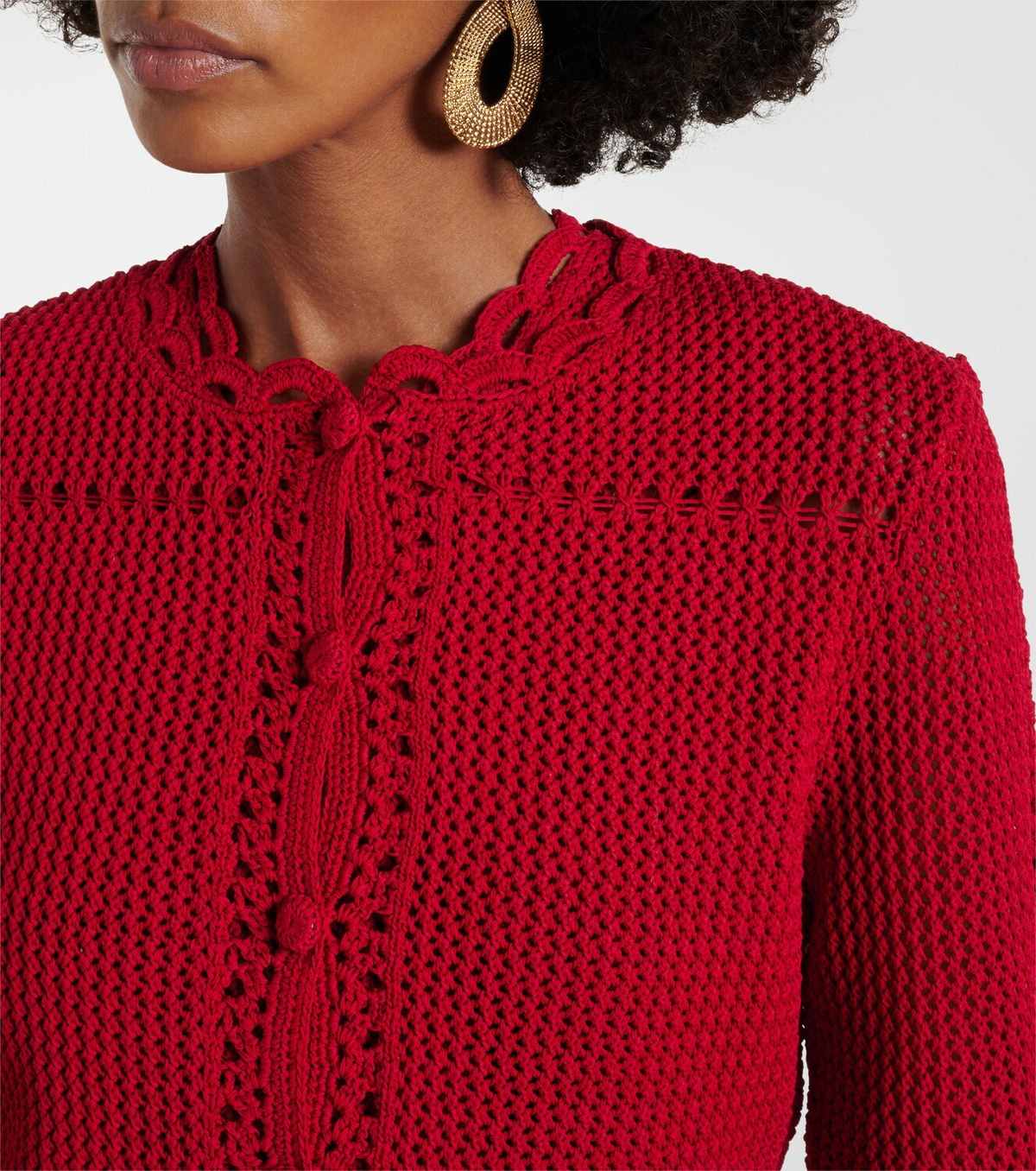 Erdem Crochet cotton cardigan