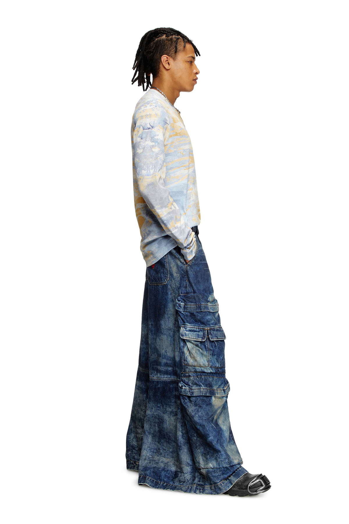 パンツ DIESEL Relaxed Jeans D-Giappo 0dbcw Women's Relaxed Jeans | Dark Blue | Diesel D-Giappo