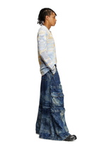 Diesel Relaxed Jeans - D-Giappo - Jeans - Unisex - Blue