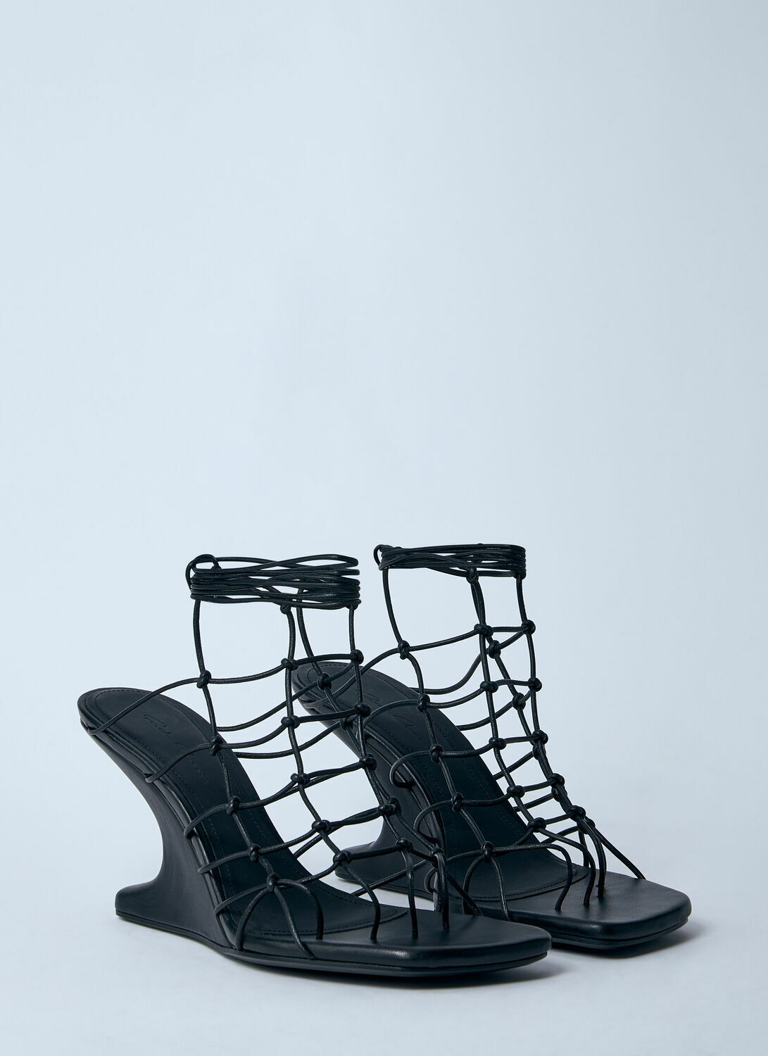 Rick Owens Hollywood Web Cantilever 8 Heeled Sandals