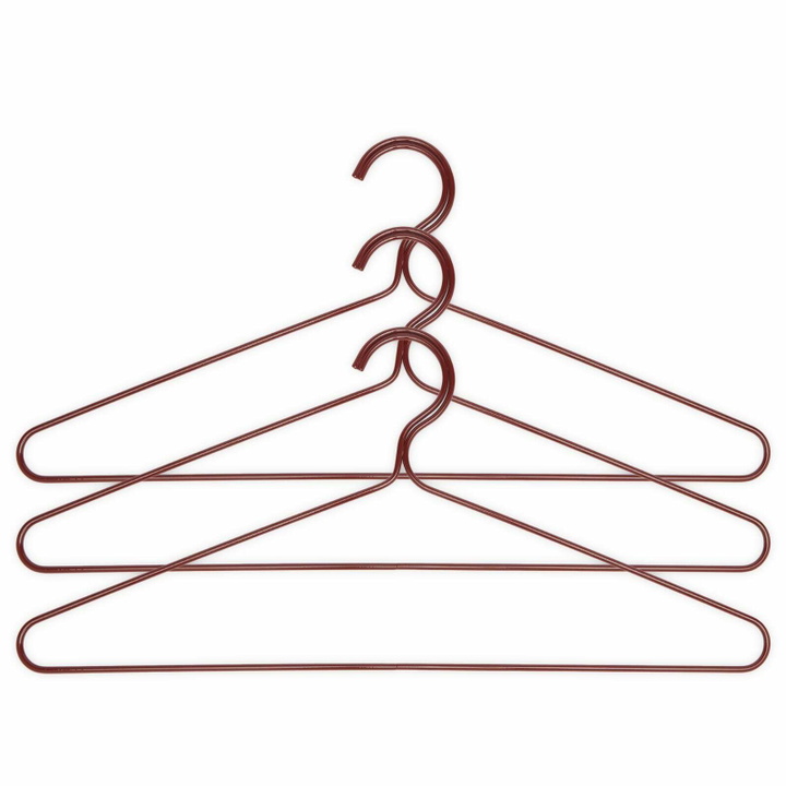 Photo: HAY Colour Hanger - Set of 3 in Maroon Red 