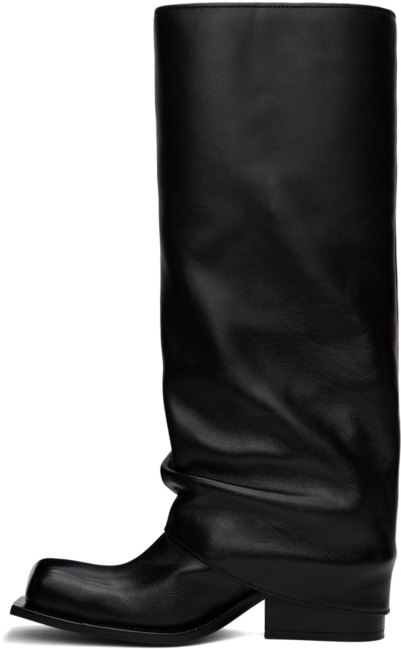 FIDAN NOVRUZOVA Black Havva Chunky Heel Trouser Boots
