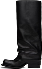 FIDAN NOVRUZOVA Black Havva Chunky Heel Trouser Boots