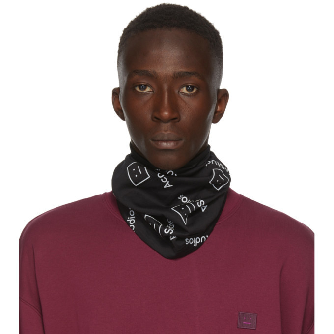 Photo: Acne Studios Black Motif Snood