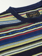 Beams Plus - Striped Cotton-Jacquard T-Shirt - Yellow