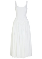 Gabriela Hearst Naia Linen Maxi Dress White