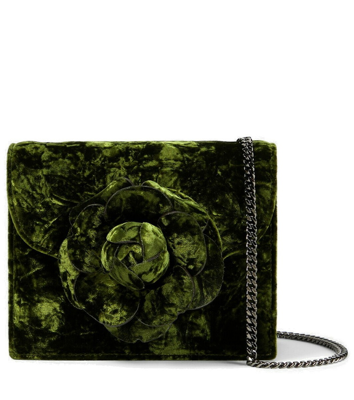 Photo: Oscar de la Renta Tro Mini velvet crossbody bag