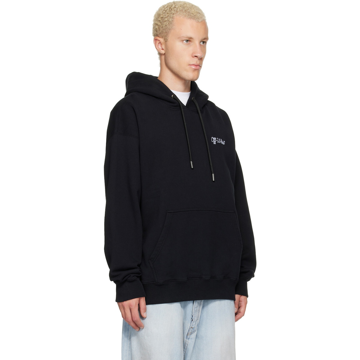 Off-White Black Script Logo Skate Hoodie